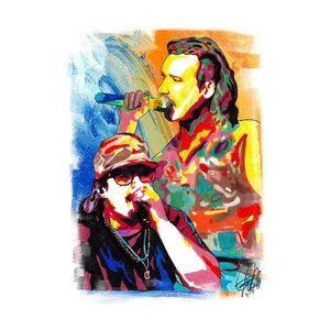 Morgan Wallen and Hardy Country Rock Music Poster Print Wall Art 11x17